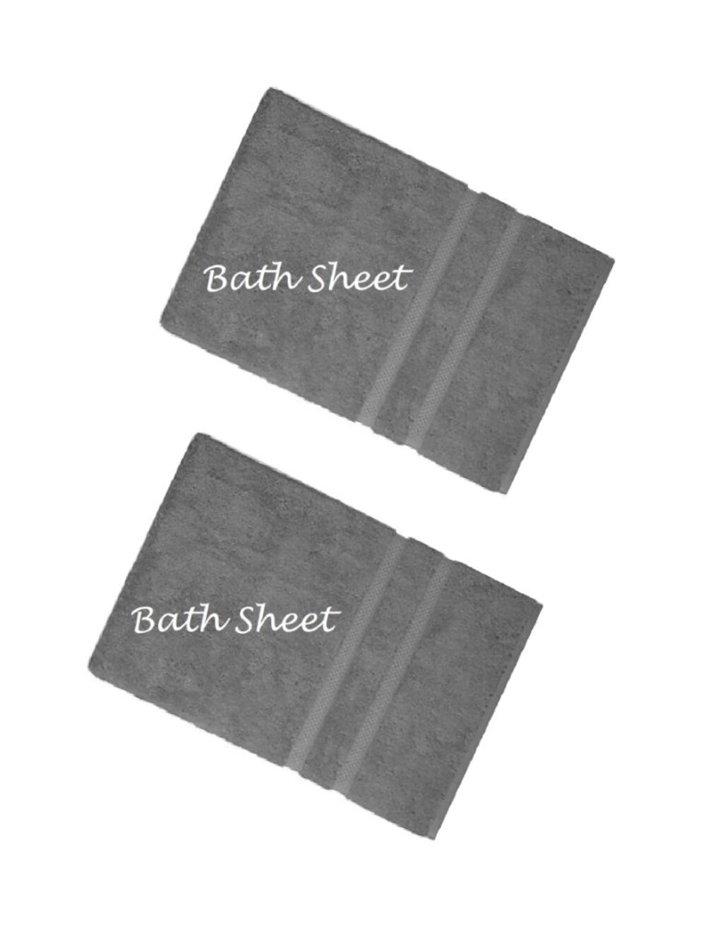 2 new SMOKE GRAY Charter Club Elite 100% Hygro Cotton 33x64 inch BATH SHEETS